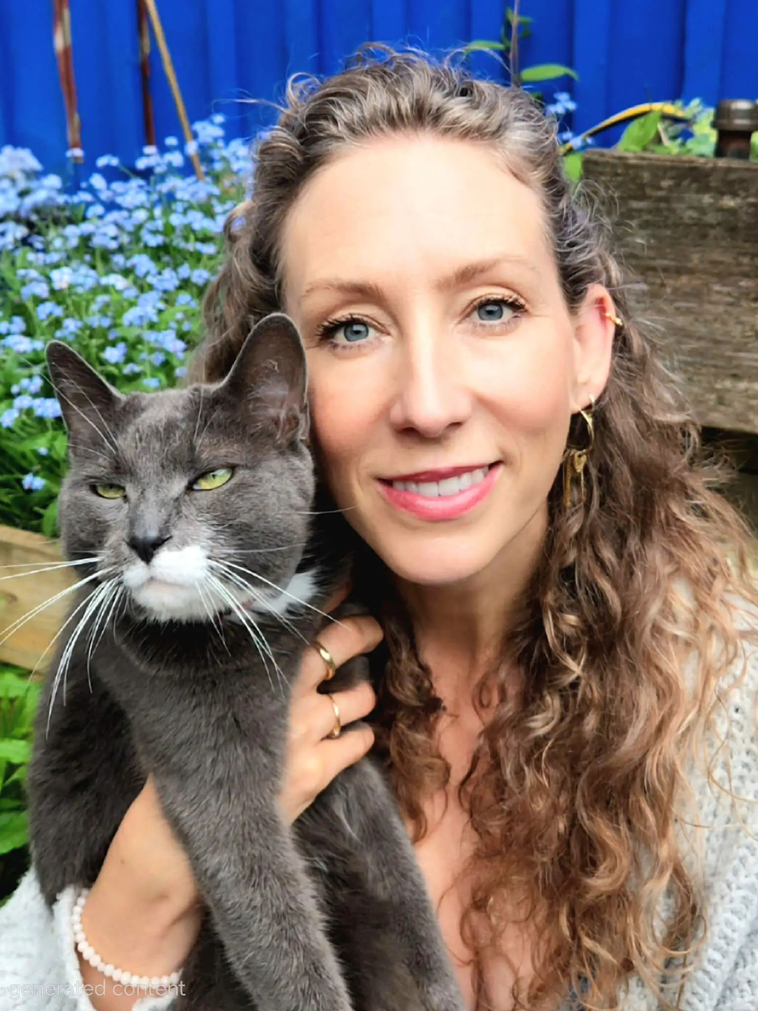 Dr Samara holding her cat